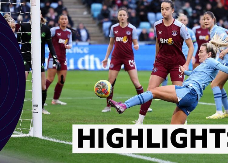 WSL Highlights: Hemp double provides Man City win over Villa
