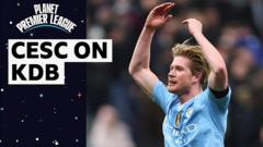 De Bruyne resembles a young boy with brand-new boots