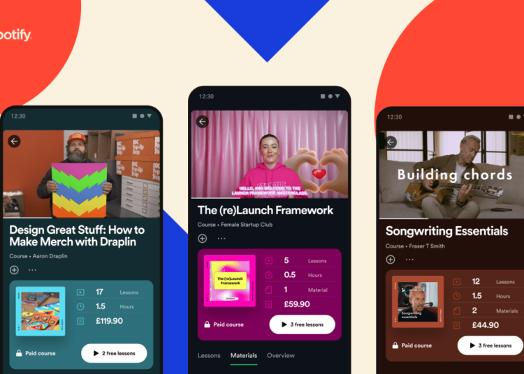 Spotify tests video courses to teach everything from music production to excel