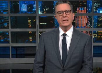 Stephen Colbert Enjoys Trump’s Glorious Truth Social Stock Failure
