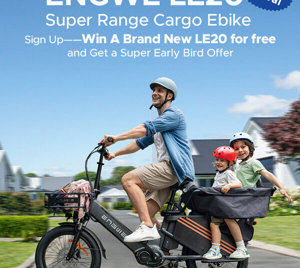 ENGWE Unveils 350 km Super Range and unique quick charging Cargo E-bike– LE20!