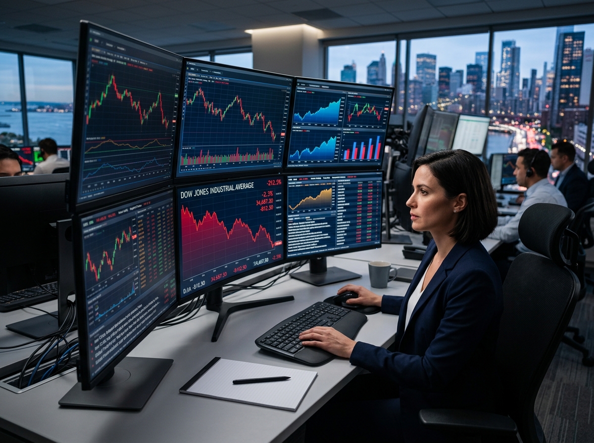 Dow Plunges 800 Points: Tariff & Iran Crisis - visual guide