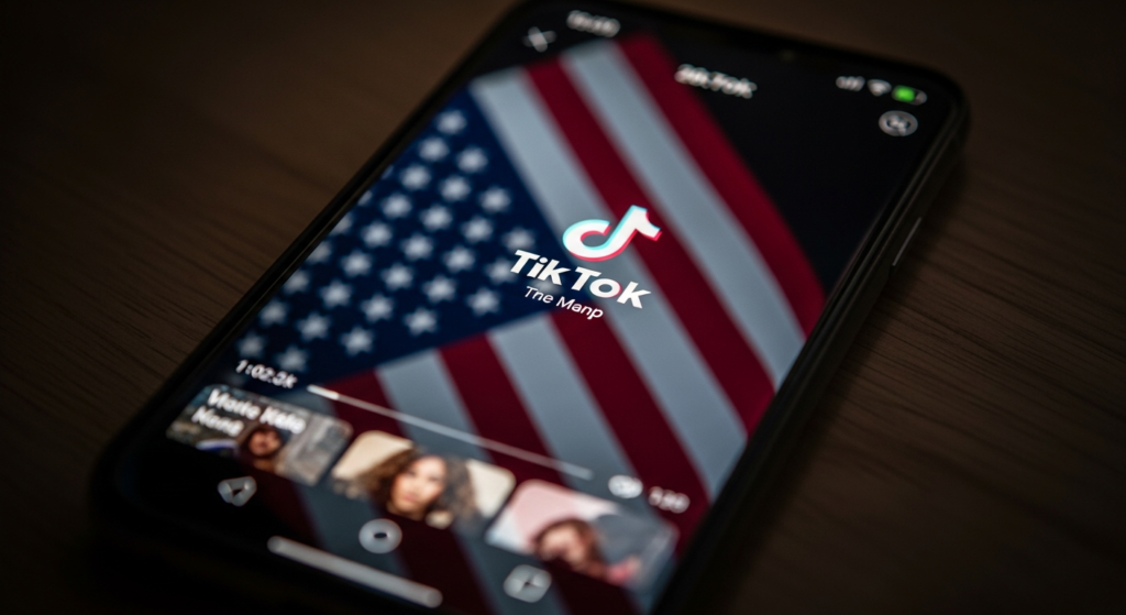 TikTok app logo with US Capitol building showing legal battle over TikTok ban 2026